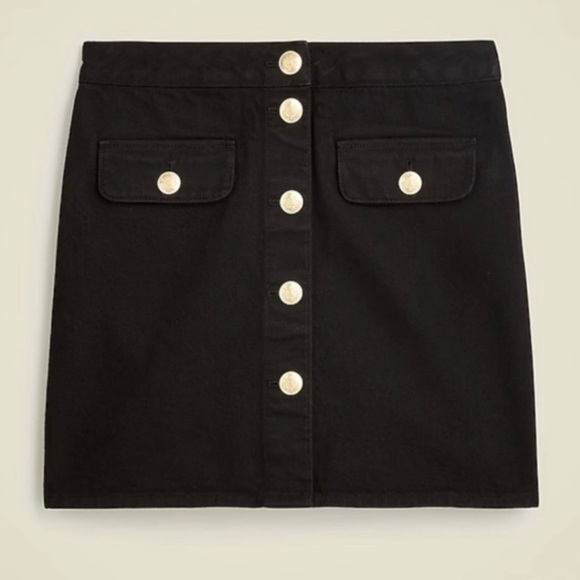 J. Crew Dresses & Skirts - J. Crew button-front denim mini skirt size 12